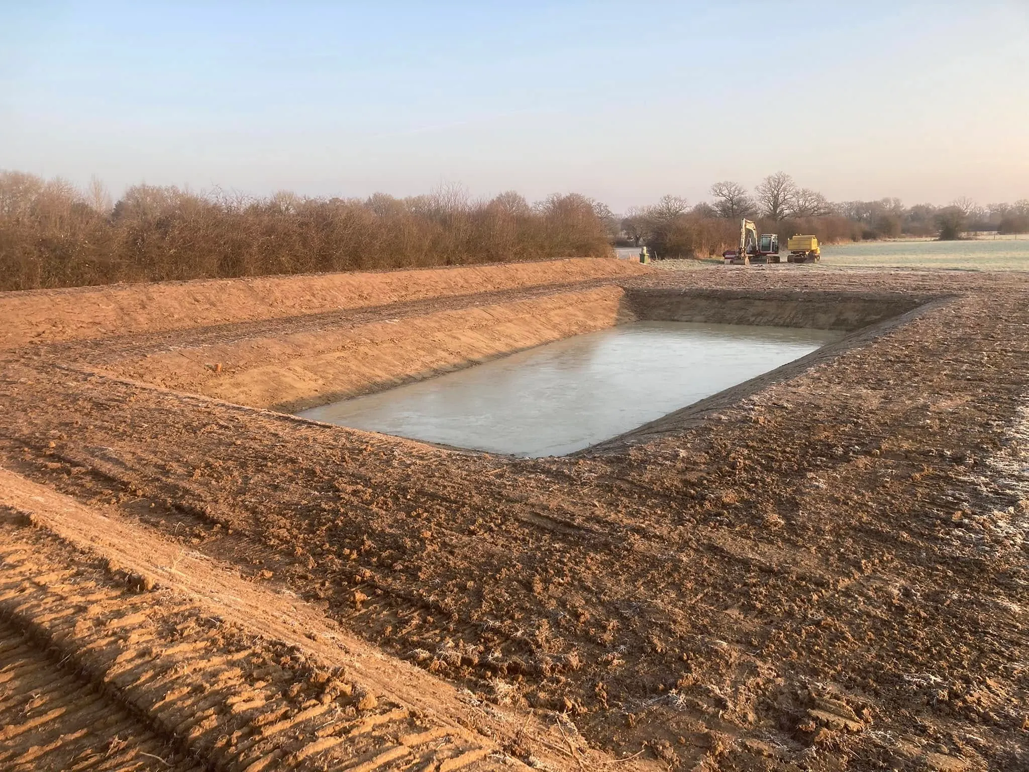 Construction of a new slurry lagoon